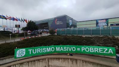 Ecologistas en Acción denunciaron los impactos de la masificación turística.