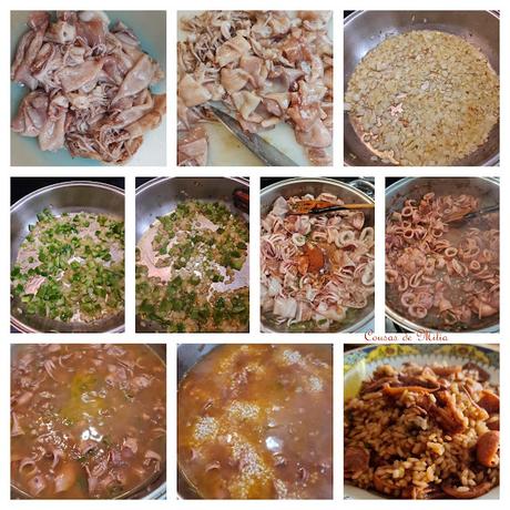 Choupas (potas) con arroz