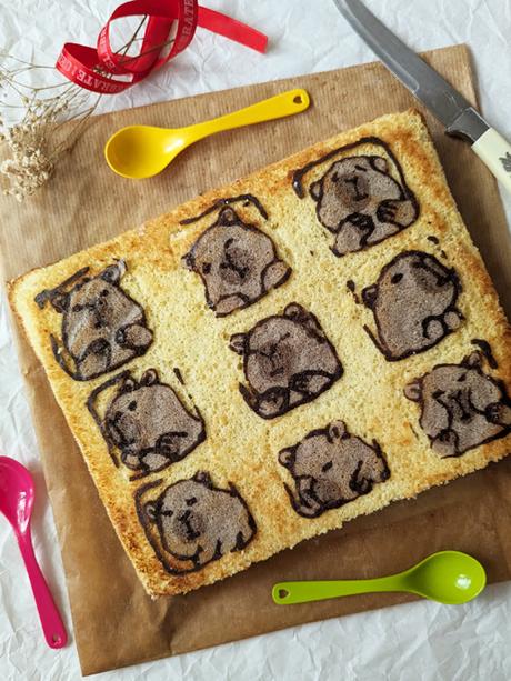 torta de carpinchos con pâté cigarette