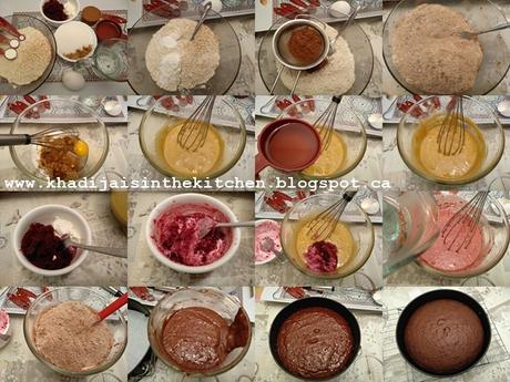 GÂTEAU À LA BETTERAVE ET AU CHOCOLAT / BEETROOT CHOCOLATE CAKE / BIZCOCHO DE REMOLACHA Y CHOCOLATE /كيك الشمندر والشوكولاتة