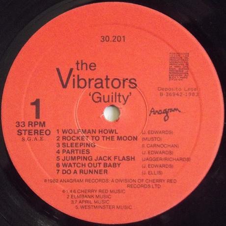 The Vibrators - Guilty Lp 1983