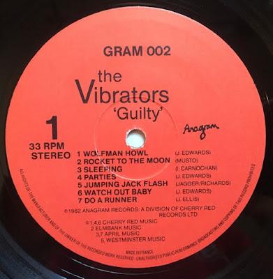 The Vibrators - Guilty Lp 1983