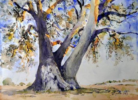Acuarelas Enero 2025 - Árboles