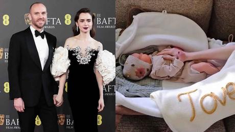 Lily Collins y Charlie McDowell reciben a su primer hijo por gestación subrogada, generando polémica