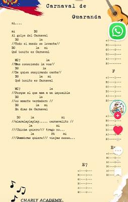 Acordes originales del Carnaval de Guaranda