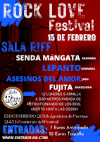 Love Rock Festival en Sala Riff en febrero del 202