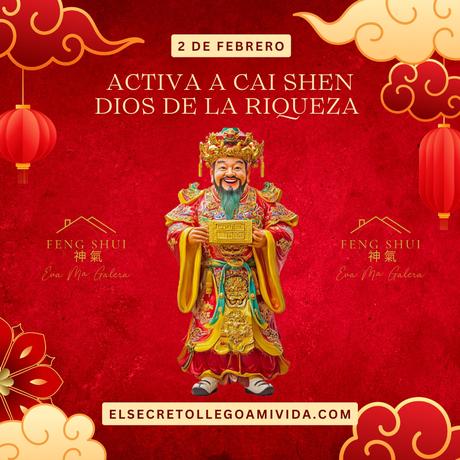 💫 Hoy 2 de febrero puedes honrar a Cai Shen el Dios de la Riqueza.