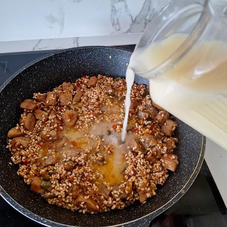 Arroz meloso con secreto