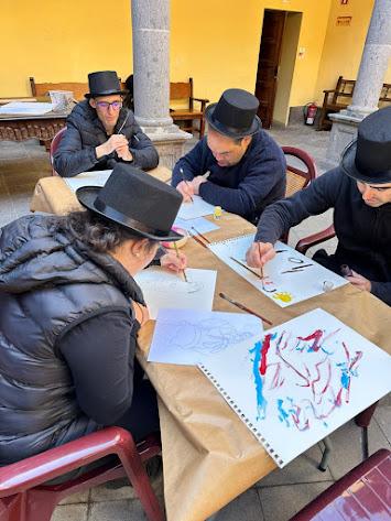 ACAI, vista en la casa de Colón, la pintura de Juan de Miranda, por Manu Medina