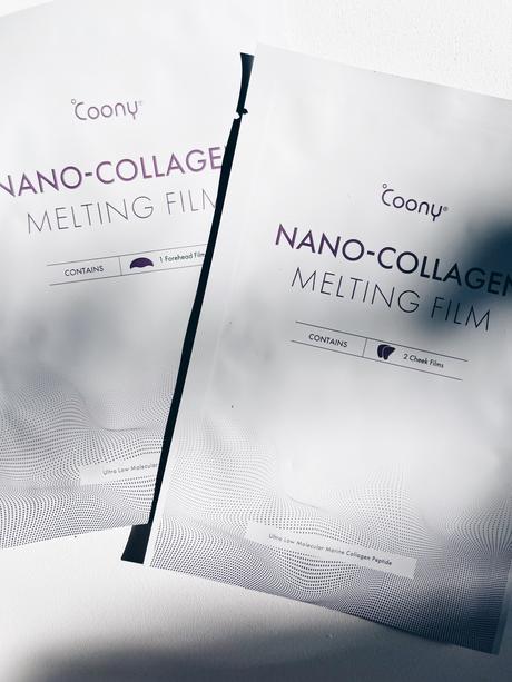 Coony melting film nano Collagen mascarilla melting film nano Collagen mascarilla Qué es como se usa para que sirve Coony acné serum spot mascarilla que se funde manos cicamomille cleansing Balm peeling pies retinol aloe vera parches