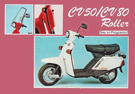 Sachs y sus modelos de comercializados en Austria en 1983 Sachs y sus modelos de comercializados en Austria en 1983