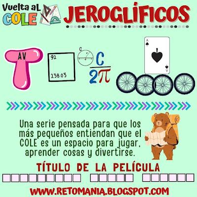 JEROGLÍFICOS Desafíos matemáticos, Retos matemáticos, Problemas matemáticos, Retos Visuales, Retos mentales, Retos Virales, De Vuelta al Cole, De Regreso a Clases, Volver al Cole, Jeroglíficos, Jeroglíficos Escolares, Jeroglíficos con Solución, Acertijos, Acertijos Visuales
