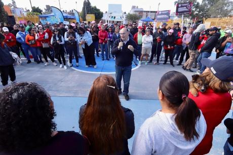 Enrique Galindo refuerza seguridad y rehabilitación en la colonia Juan Sarabia