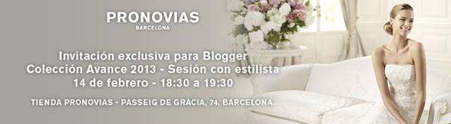 Avance Colección 2013 de Pronovias exclusivo para bloggers