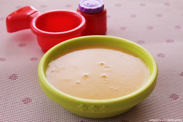 Papilla de calabaza y pollo