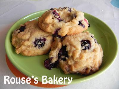 Cookies de arándanos y chocolate blanco