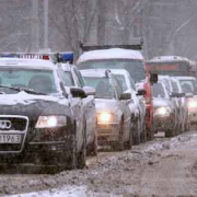 La nieve caída causa problemas en Polonia