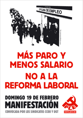 MÁS PARO Y MENOS SALARIO NO A LA REFORMA LABORAL