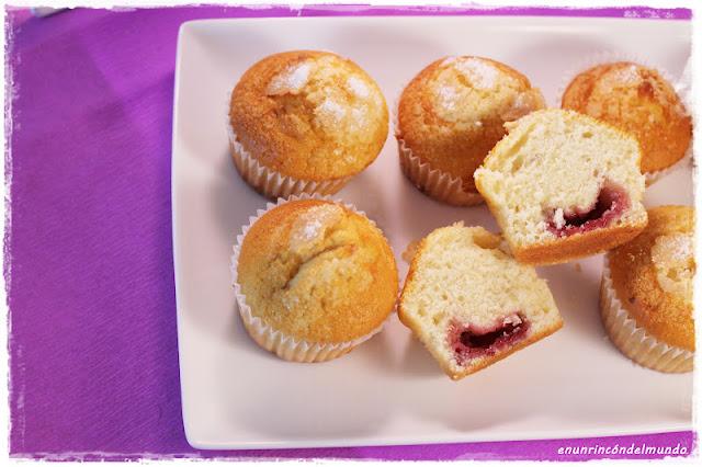 Magdalenas con mermelada de Neus