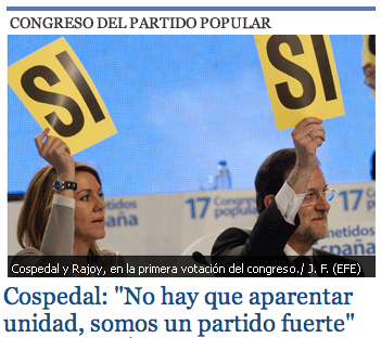 Cospedal y la existencia de Dios