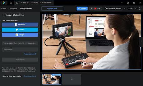 ManyCam para windows, disfruta de la transmisión y creación de contenido