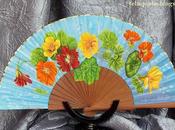 Capuchinas Abanico personalizado flores favoritas...