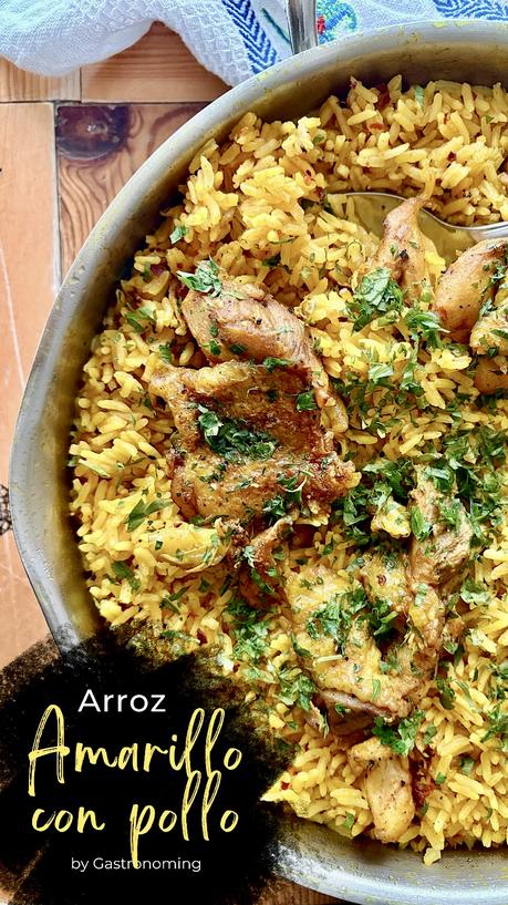 Arroz amarillo con pollo, para cuándo no sepas que cocinar