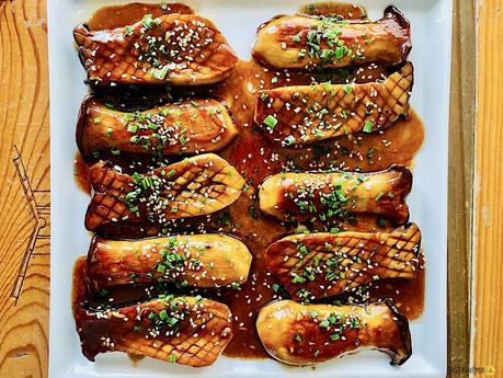 Setas de cardo con hoisin y salsa de ostras, una opción vegetariana de lujo Setas de cardo con hoisin y salsa de ostras, una opción vegetariana de lujo