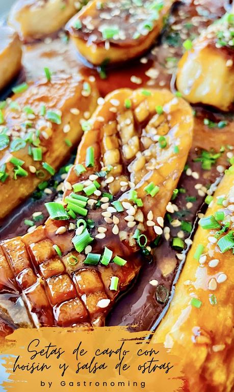 Setas de cardo con hoisin y salsa de ostras, una opción vegetariana de lujo