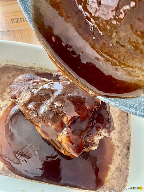 Pierna de ternasco deshuesada asada (sous vide) Pierna de ternasco deshuesada asada (sous vide)