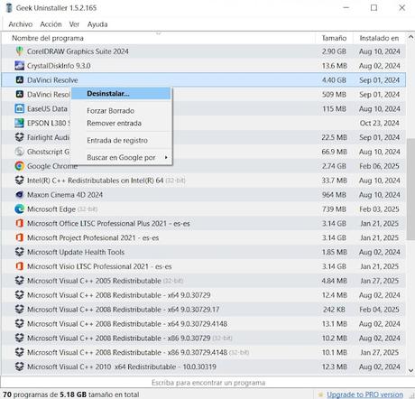 Geek Uninstaller 2025 para windows, desinstala por completo tus aplicaciones sin dejar rastro alguno Geek Uninstaller 2025 para windows, desinstala por completo tus aplicaciones sin dejar rastro alguno