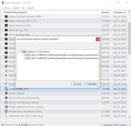 Geek Uninstaller 2025 para windows, desinstala por completo tus aplicaciones sin dejar rastro alguno Geek Uninstaller 2025 para windows, desinstala por completo tus aplicaciones sin dejar rastro alguno