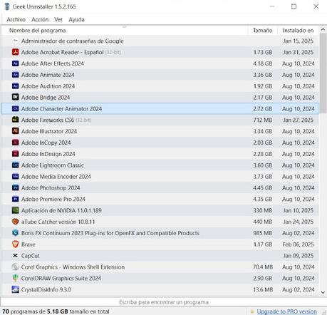 Geek Uninstaller 2025 para windows, desinstala por completo tus aplicaciones sin dejar rastro alguno Geek Uninstaller 2025 para windows, desinstala por completo tus aplicaciones sin dejar rastro alguno