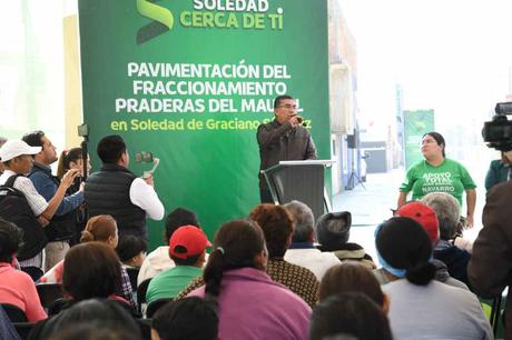Soledad de Graciano Sánchez transforma Praderas del Maurel con inversión superior a 15 millones en pavimentación y alumbrado