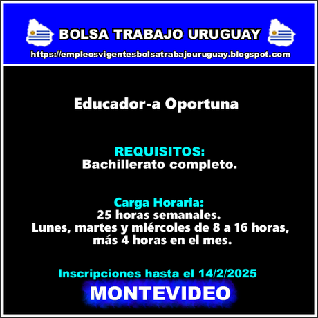 Educador-a Oportuna Educador-a Oportuna