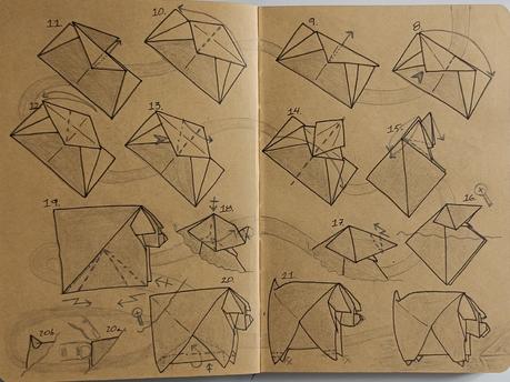 Cerdito con orejas de color Cerdito con orejas de color