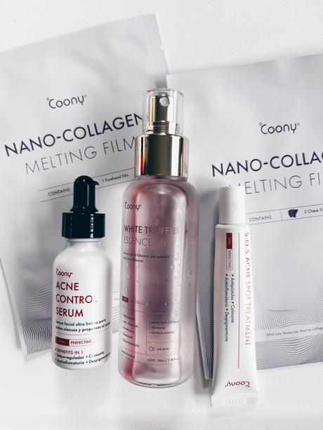 Perfume flower ikebana Kenzo Coony acné spot suero antiacné mascarilla colageno esencia Givenchy labial polvo compacto