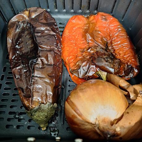 Escalivada hecha en airfryer