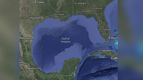 Google Maps cambia el nombre del 'Golfo de México' a 'Golfo de América' en Estados Unidos