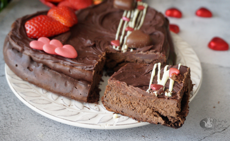 Cheesecake de chocolate con 3 ingredientes Cheesecake de chocolate con 3 ingredientes