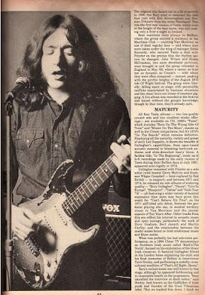 01/08/1995 Colin Harper rinde homenaje al guitarrista irlandés fallecido en junio.