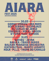 Cartel por días del Aiara Fest 2025 en Amurrio