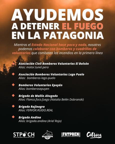 “¡Apaguen el fuego ya!”: actividades en todo el país para mañana