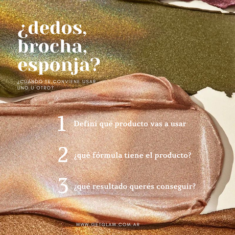 Maquillaje manos dedos brocha esponja trucos cómo se usa para que sirve piel grasa seca