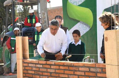 Avance en el Plan de Rehabilitación de Escuelas: Inician construcción de dos aulas didácticas en Soledad de Graciano Sánchez