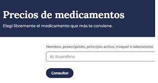 Nueva web de Medicamentos (Ministerio de Salud de la Nación Argentina)