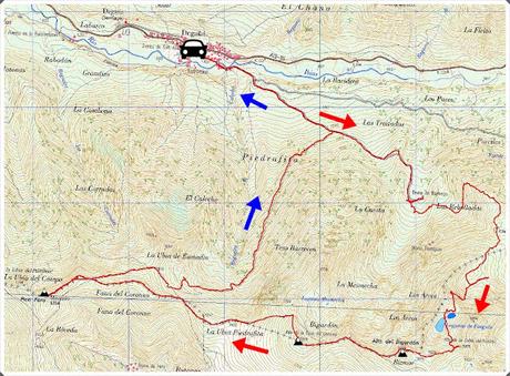 Degaña-Las Ḷḷagunas de Fasguéu-El Veigardón-El Mosqueiru Faro-Piedrafita