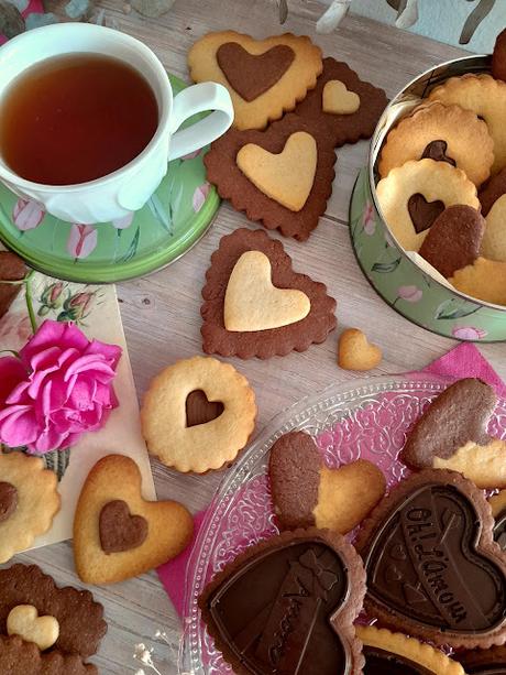 Galletas Corazón de chocolate