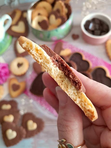 Galletas Corazón de chocolate