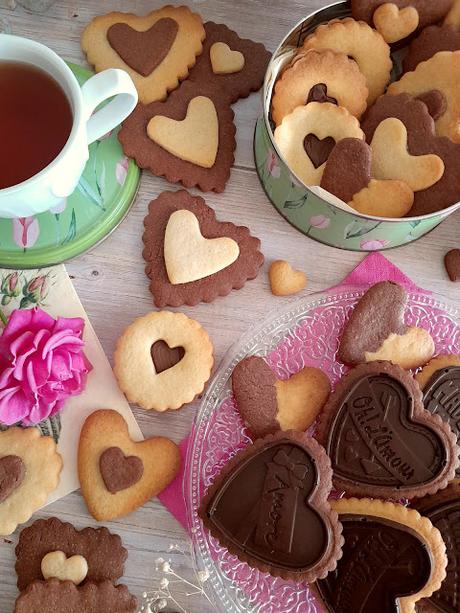 Galletas Corazón de chocolate